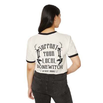 Support your local Bonewitch Unisex Cotton Ringer T-Shirt