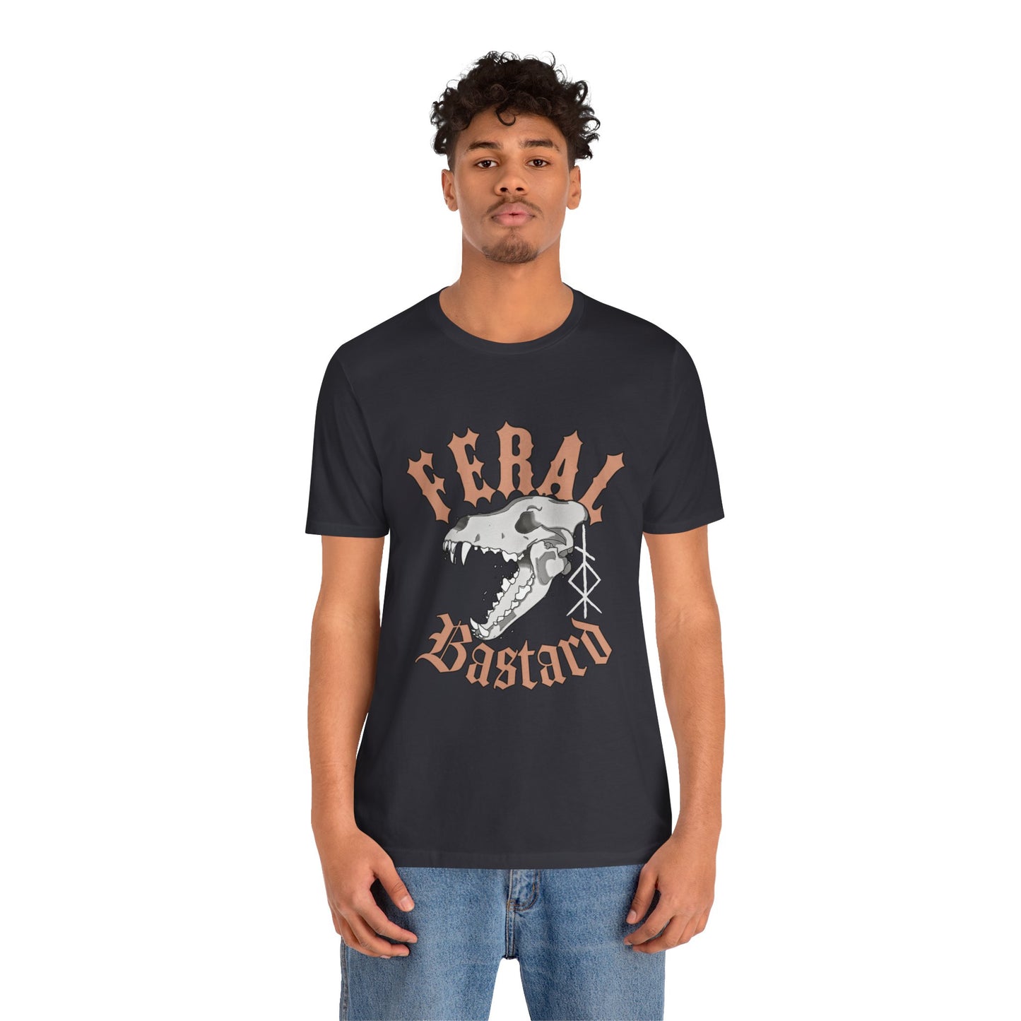 Feral bastard ᚾ THE OFFBEAT RUNARS Unisex Jersey Short Sleeve Tee