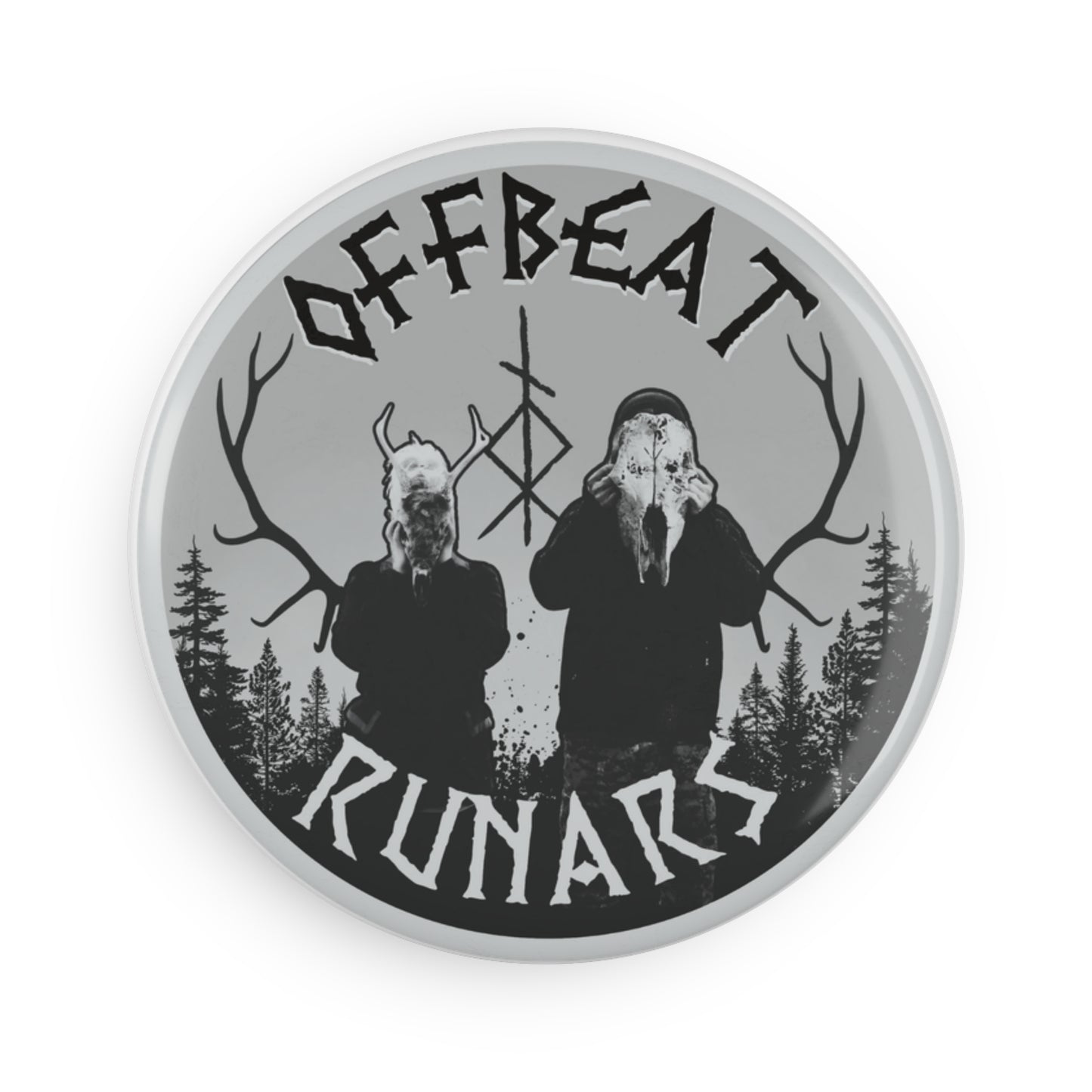 The Offbeat Runars Logo Button Magnet, Round (1 & 10 pcs)