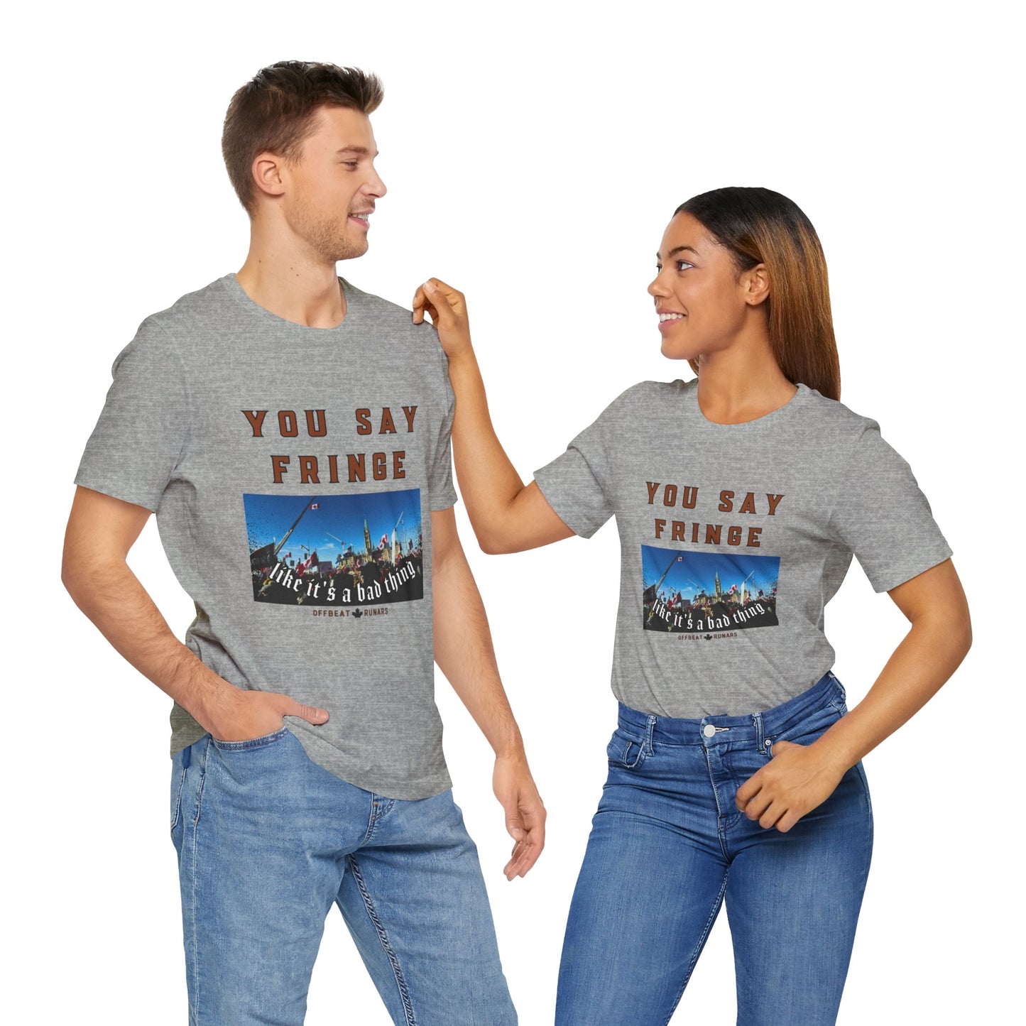 You say fringe ᚾ THE OFFBEAT RUNARS CO. Unisex Jersey Short Sleeve Tee