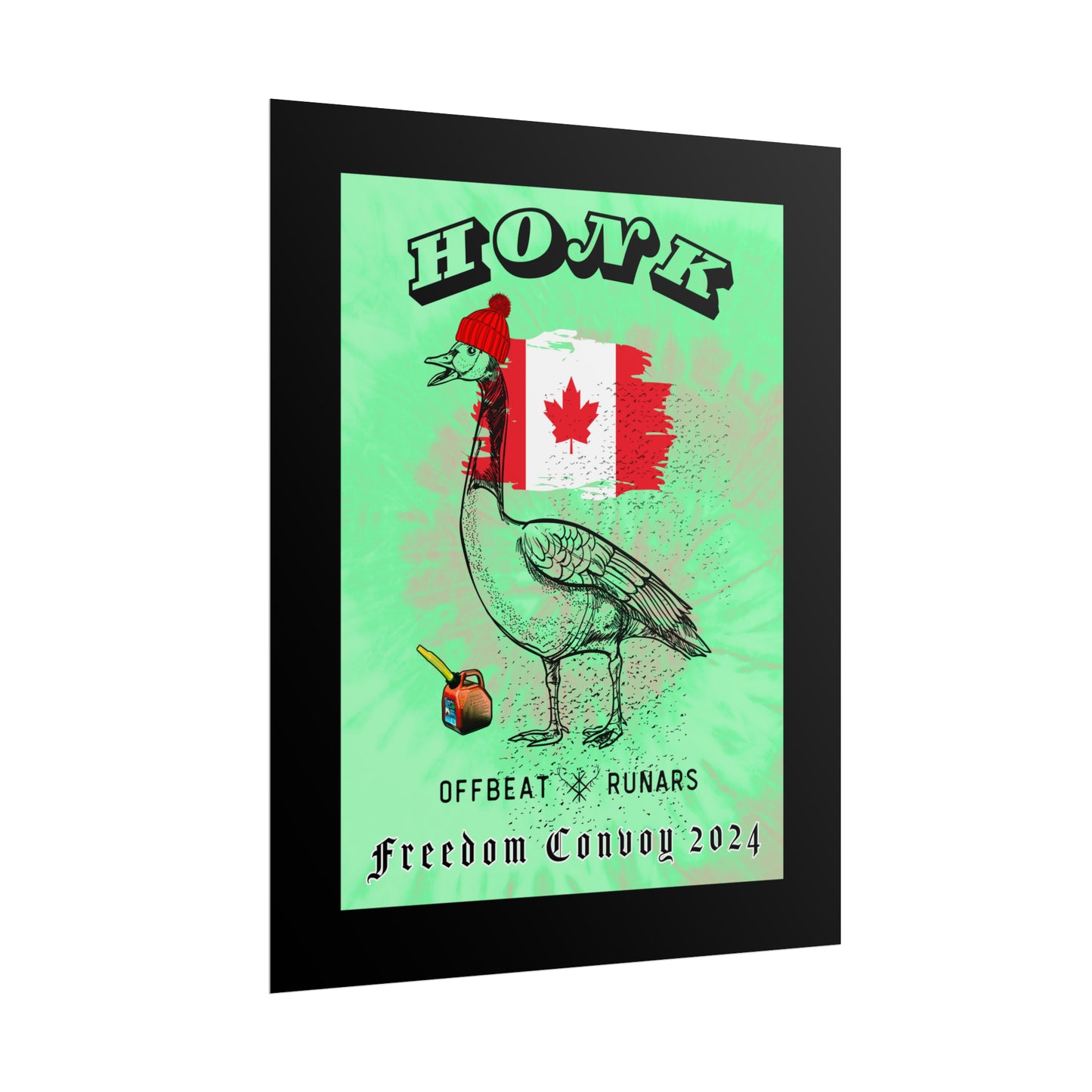 Affiche HONK Canadian Goose ᚾ THE OFFBEAT RUNARS CO.