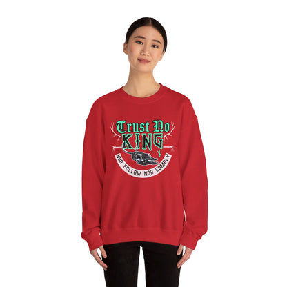 Trust No King Original ᚾ THE OFFBEAT RUNARS CO. Unisex Heavy Blend™ Crewneck Sweatshirt