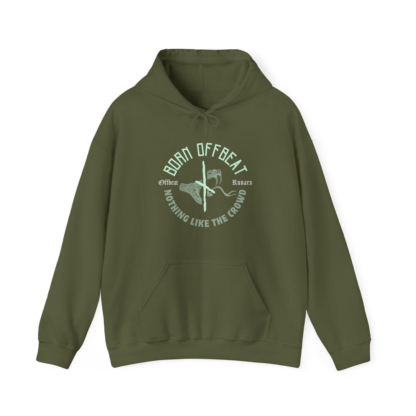 Nothing like the crowd ᚾ THE OFFBEAT RUNARS CO. Unisex Heavy Blend™ Hooded Sweatshirt