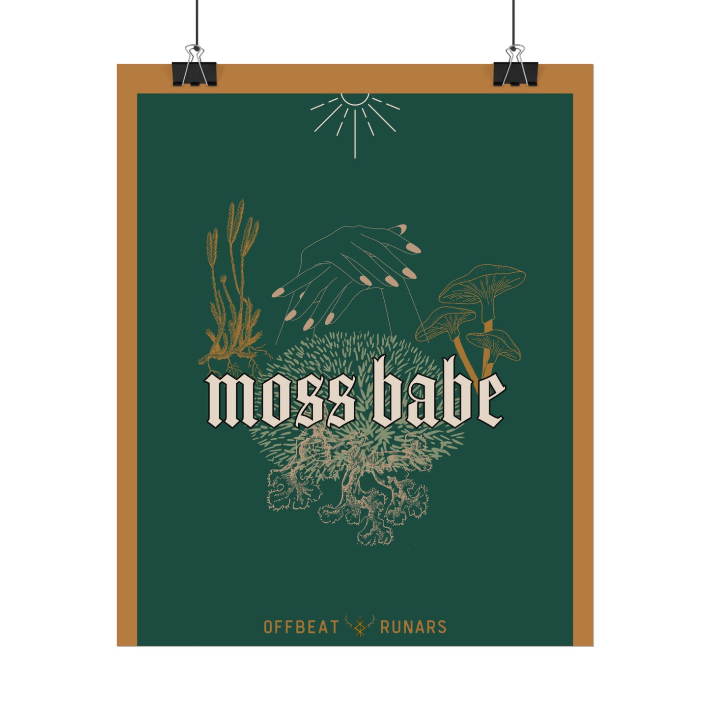 Moss babe Rolled Poster THE OFFBEAT RUNARS CO.