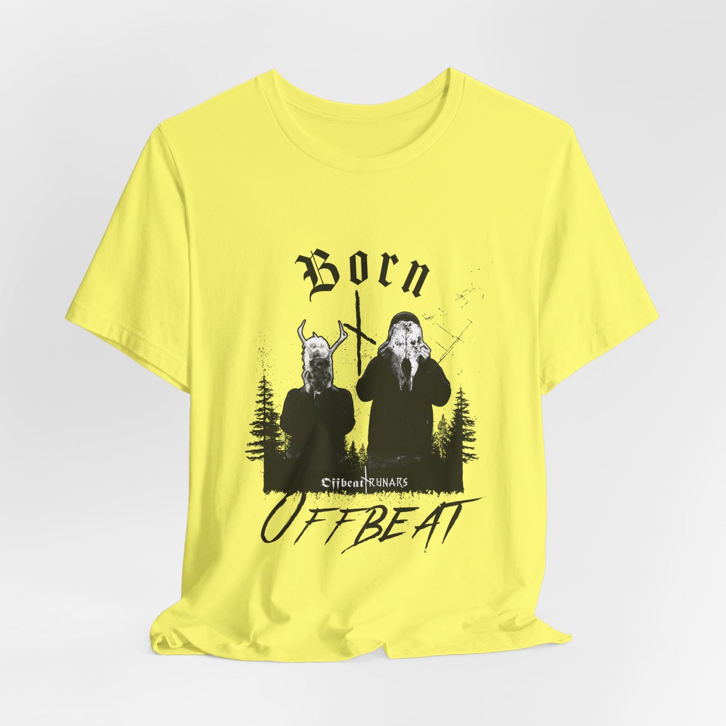 Born OFFBEAT ᚾ THE OFFBEAT RUNARS CO. Unisex Jersey Short Sleeve Tee