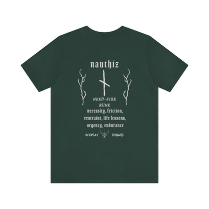 Nauthiz ᚾ THE OFFBEAT RUNARS CO. Unisex Jersey Short Sleeve Tee