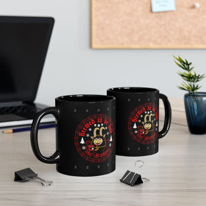 Brewed to be Bad Krampus Black Mug