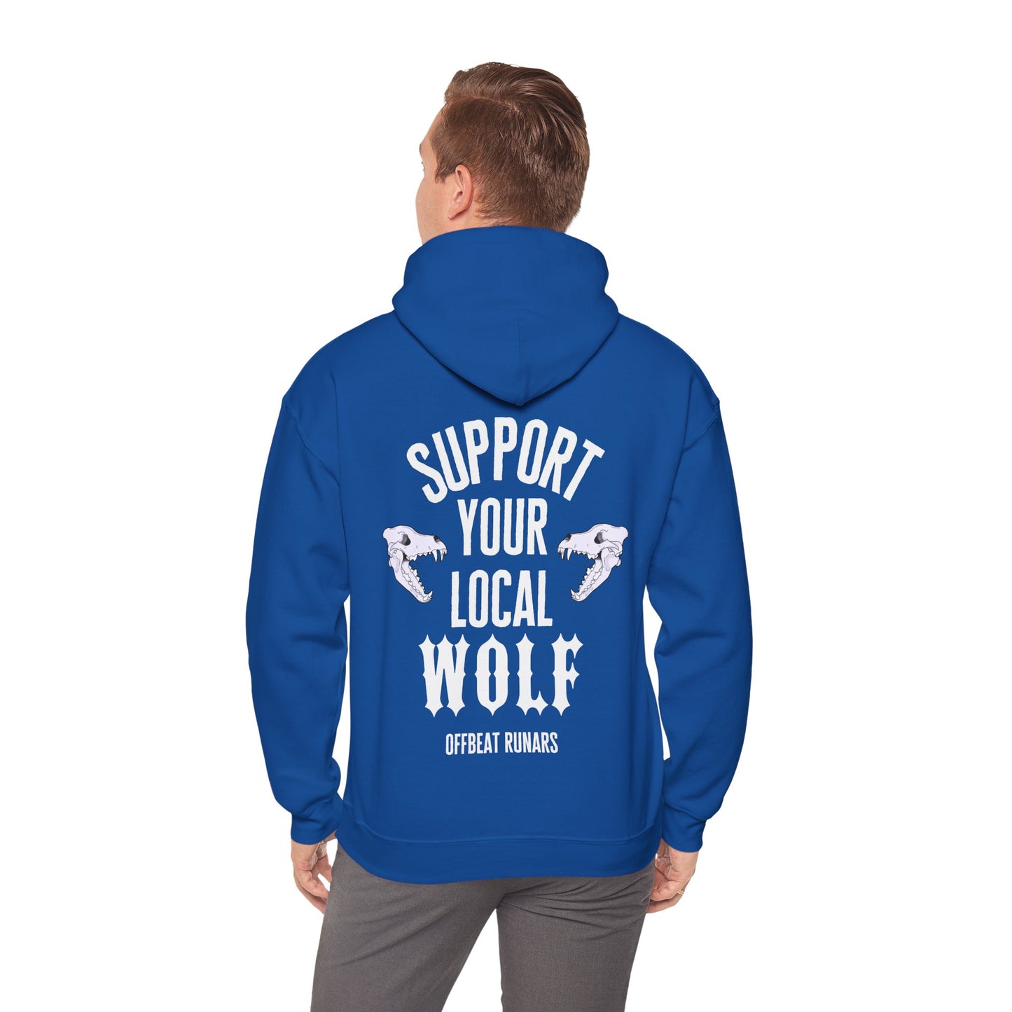 Support your local Wolf Unisex Heavy Blend™ Hooded Sweatshirt