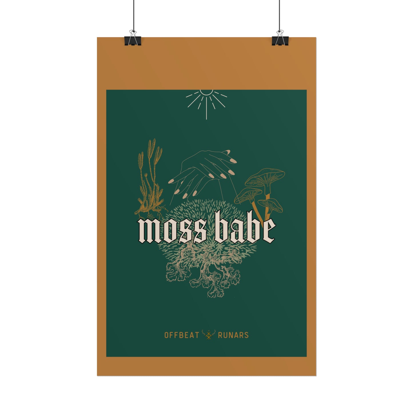 Moss babe Rolled Poster THE OFFBEAT RUNARS CO.