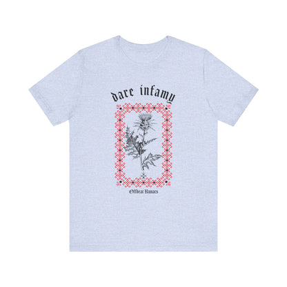 Dare infamy Thistle ᚾ THE OFFBEAT RUNARS CO. Unisex Jersey Short Sleeve Tee