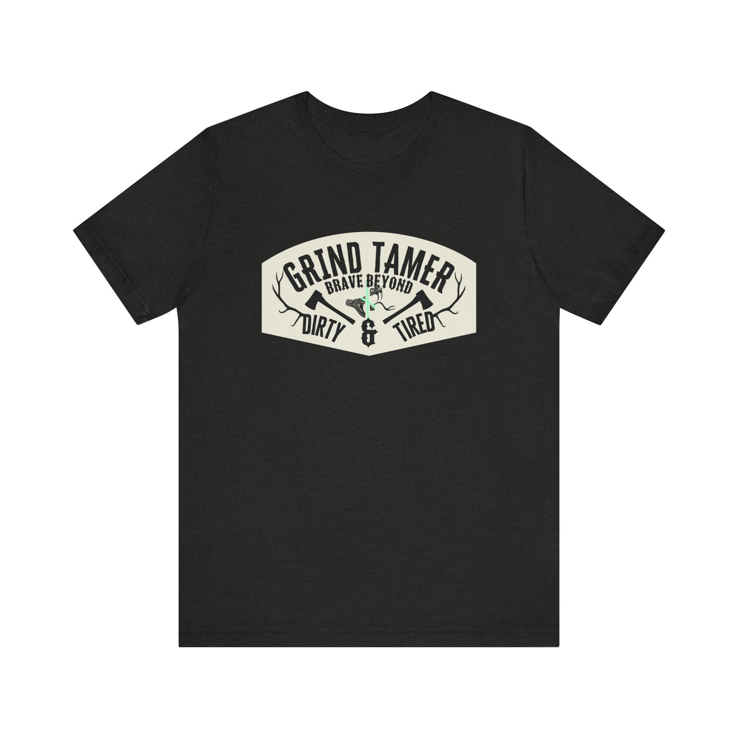 Grind tamer ᚾ THE OFFBEAT RUNARS CO. Unisex Jersey Short Sleeve Tee