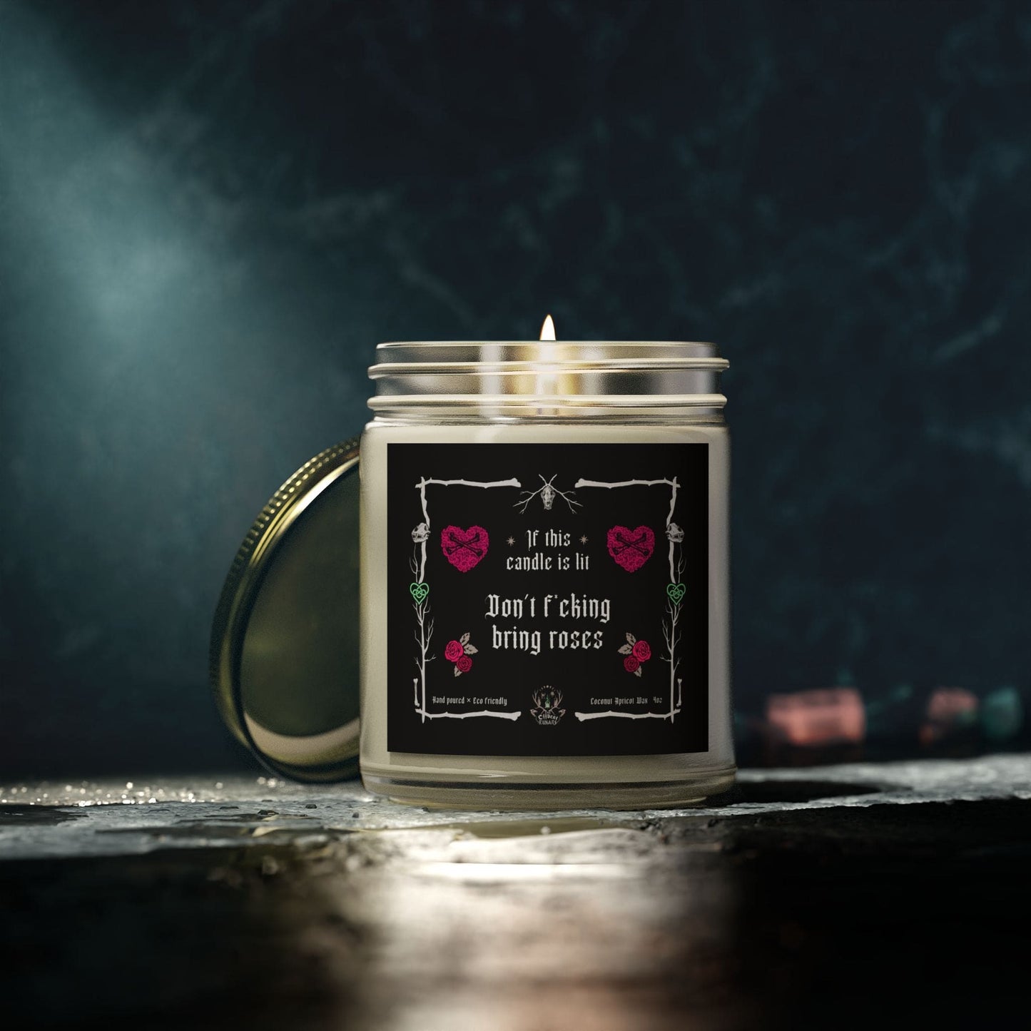 If This Candle Is Lit, Din't Bring Me Fxcking Roses Clear 4-9oz