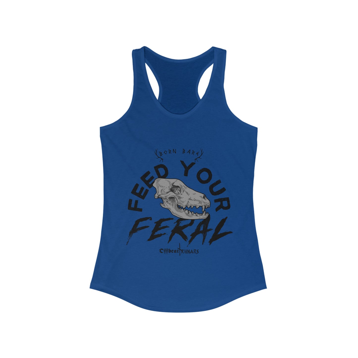 Feed your feral Women's Ideal Racerback Tank