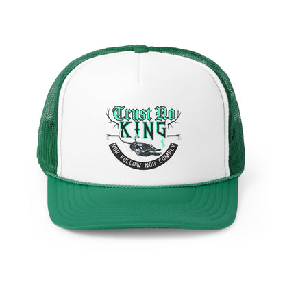 Trust No King Original Trucker Caps ᚾ THE OFFBEAT RUNARS CO.