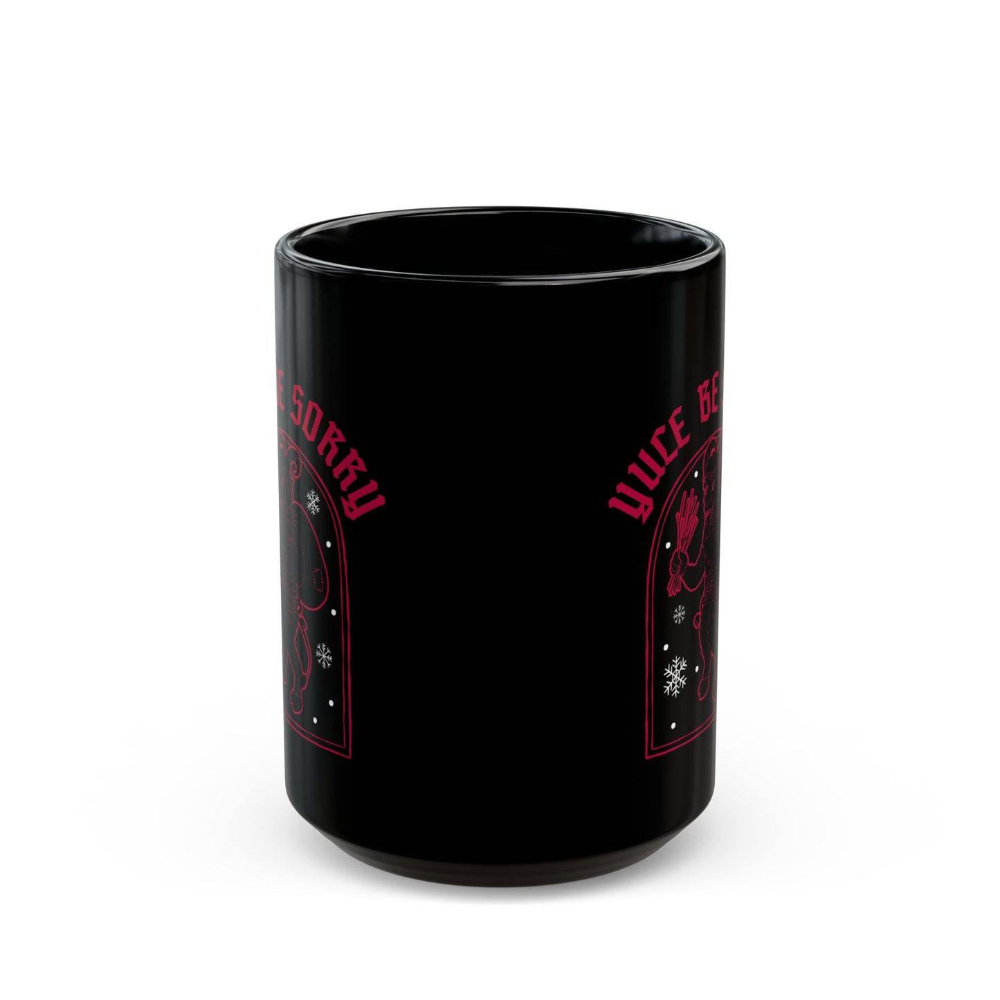 Yule be sorry Krampus Black Mug