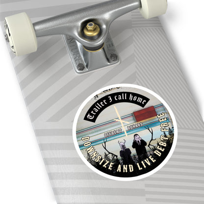 Trailer I call home ᚾ THE OFFBEAT RUNARS CO. Round Stickers, Indoor\Outdoor