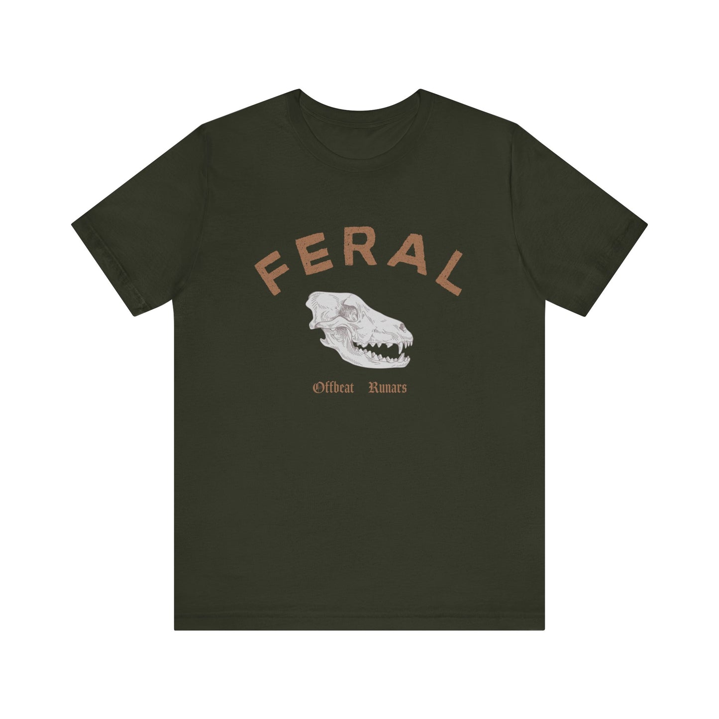 Stay feral ᚾ THE OFFBEAT RUNARS CO. Unisex Jersey Short Sleeve Tee