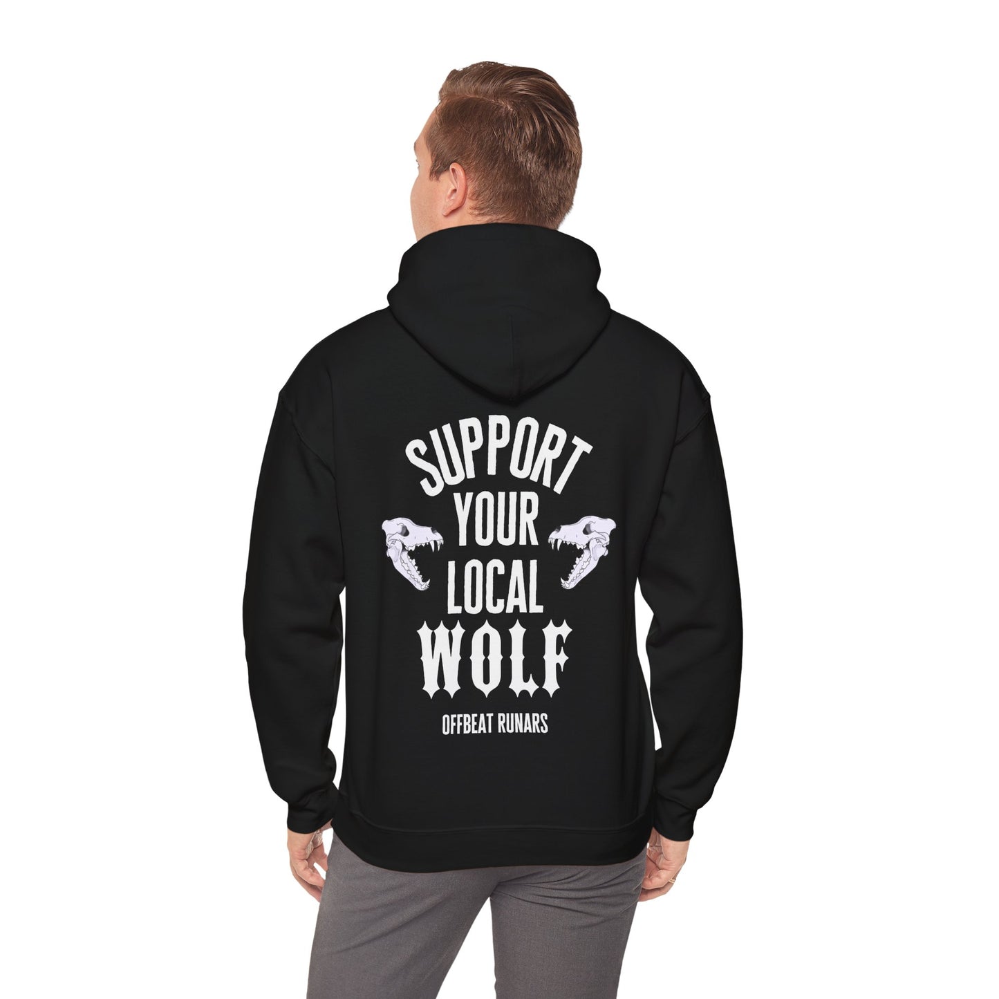 Support your local Wolf Unisex Heavy Blend™ Hooded Sweatshirt