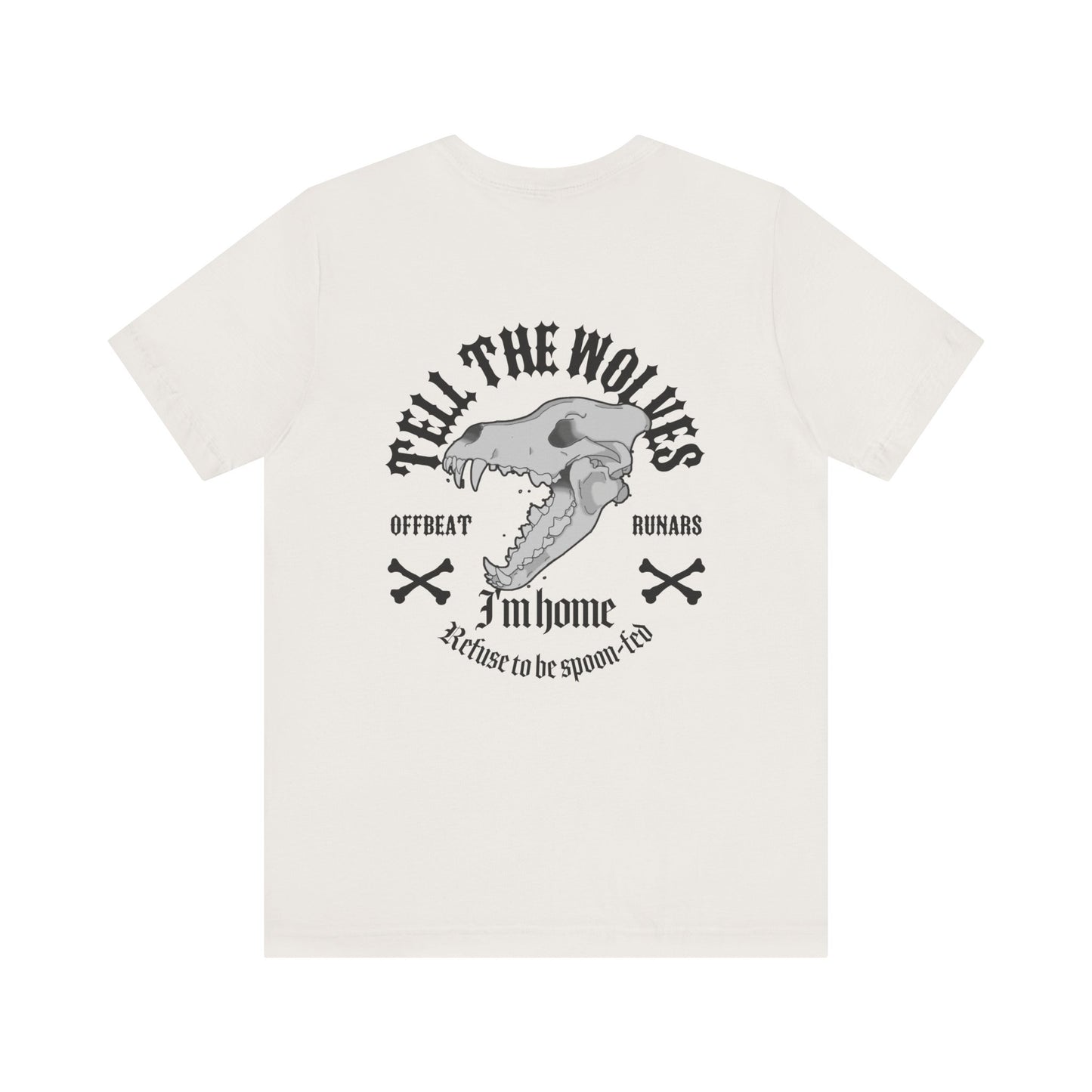 Tell the wolves ᚾ THE OFFBEAT RUNARS CO. Unisex Jersey Short Sleeve Tee