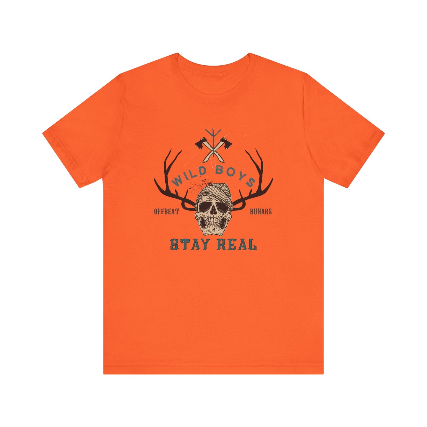 Wild boys stay real ᚾ THE OFFBEAT RUNARS CO. Unisex Jersey Short Sleeve Tee