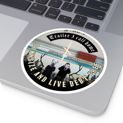 Trailer I call home ᚾ THE OFFBEAT RUNARS CO. Round Stickers, Indoor\Outdoor