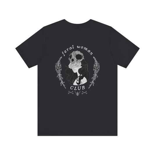 Feral woman club ᚾ THE OFFBEAT RUNARS CO. Unisex Jersey Short Sleeve Tee