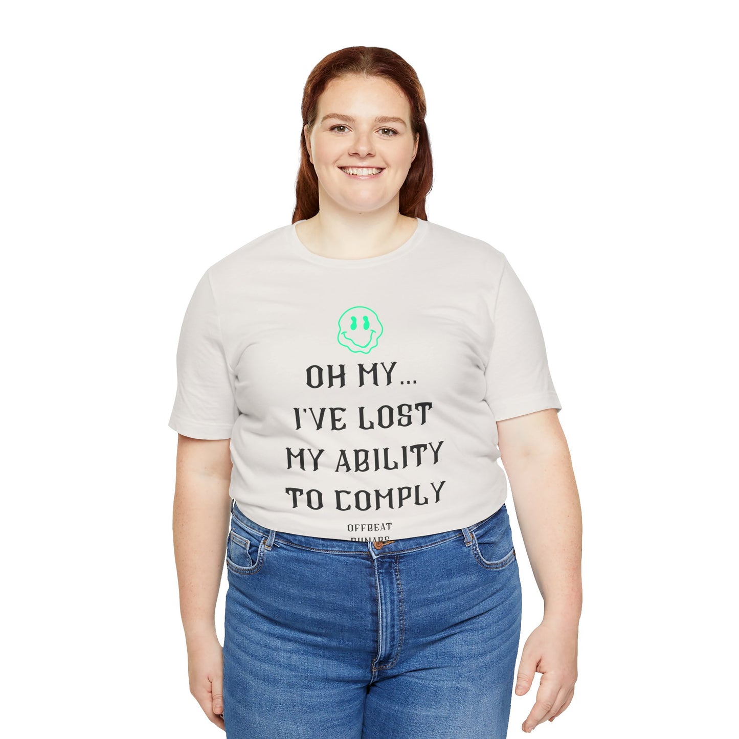 I've lost my ability to comply ᚾ THE OFFBEAT RUNARS CO. Unisex Jersey Short Sleeve Tee