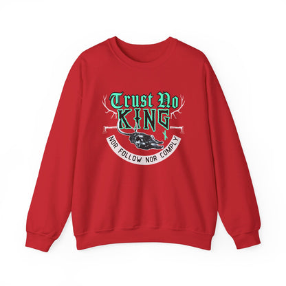 Trust No King Original ᚾ THE OFFBEAT RUNARS CO. Unisex Heavy Blend™ Crewneck Sweatshirt