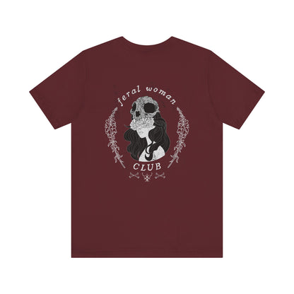 Feral woman club ᚾ THE OFFBEAT RUNARS CO. Unisex Jersey Short Sleeve Tee