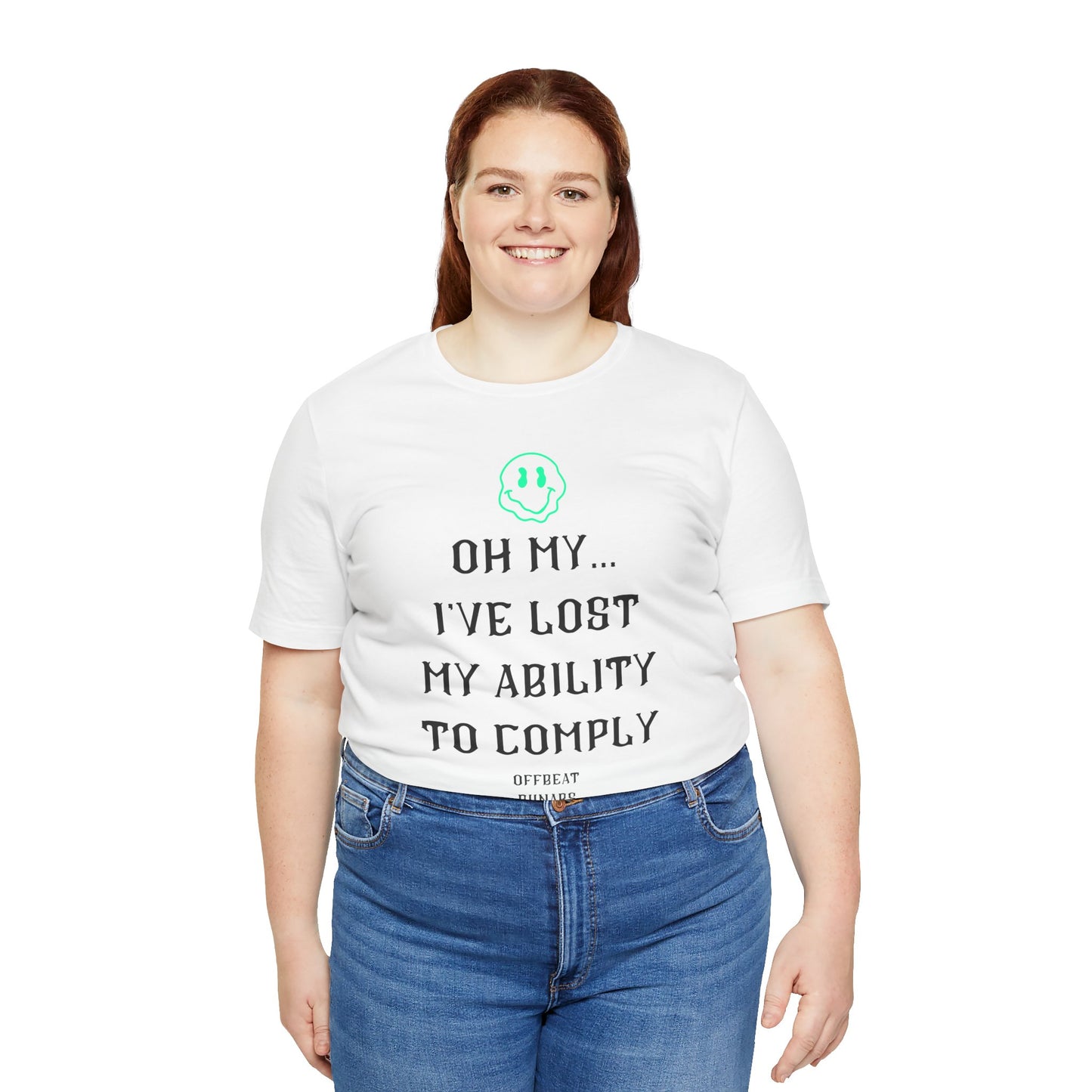 I've lost my ability to comply ᚾ THE OFFBEAT RUNARS CO. Unisex Jersey Short Sleeve Tee