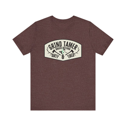 Grind tamer ᚾ THE OFFBEAT RUNARS CO. Unisex Jersey Short Sleeve Tee