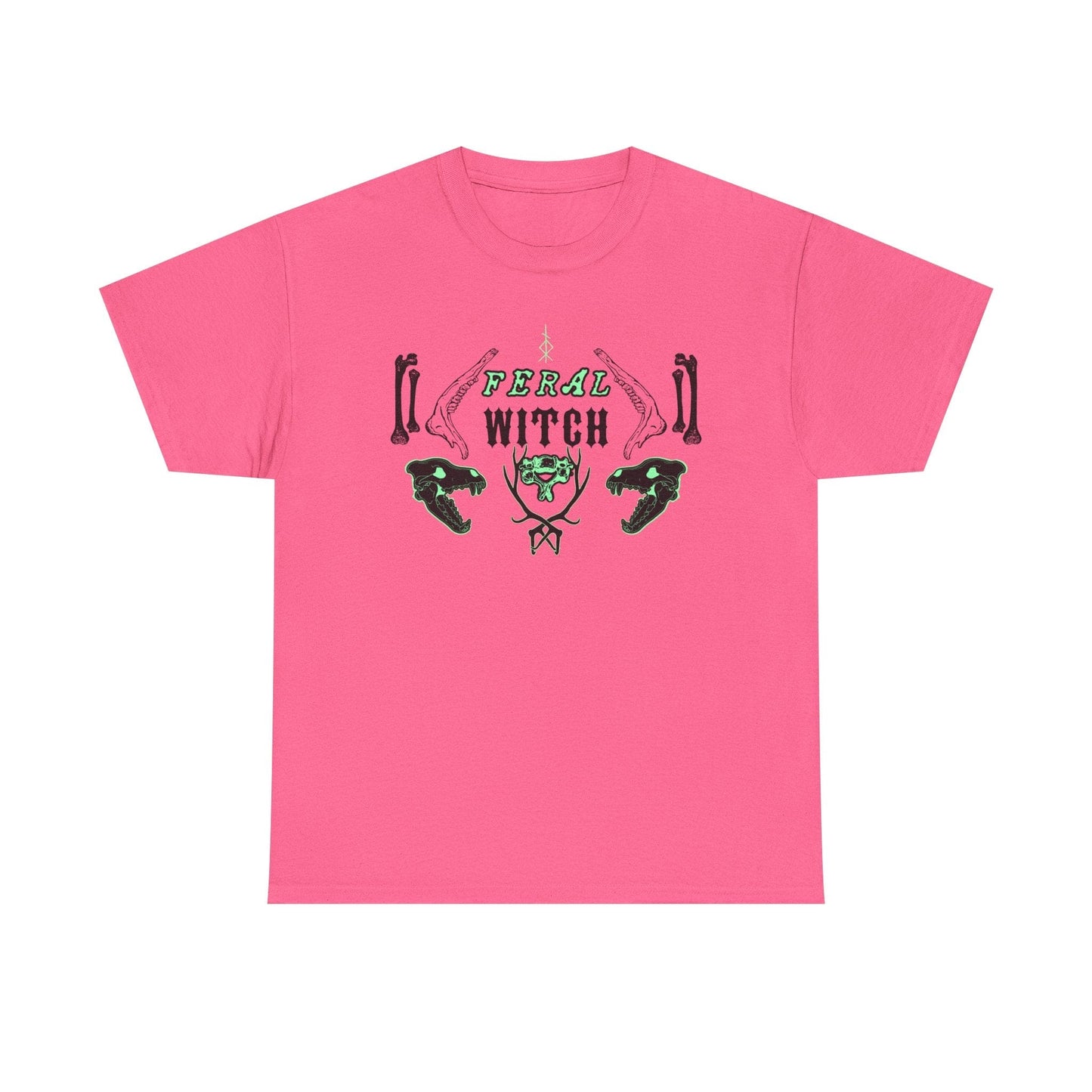 Feral Witch Neon Pink Tee