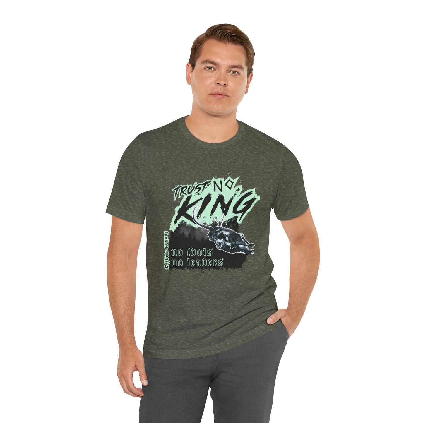 Trust No King ᚾ THE OFFBEAT RUNARS CO. Unisex Jersey Short Sleeve Tee