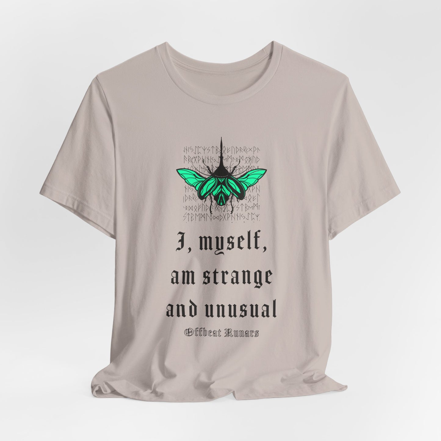 Strange and unusual ᚾ THE OFFBEAT RUNARS CO. Unisex Jersey Short Sleeve Tee