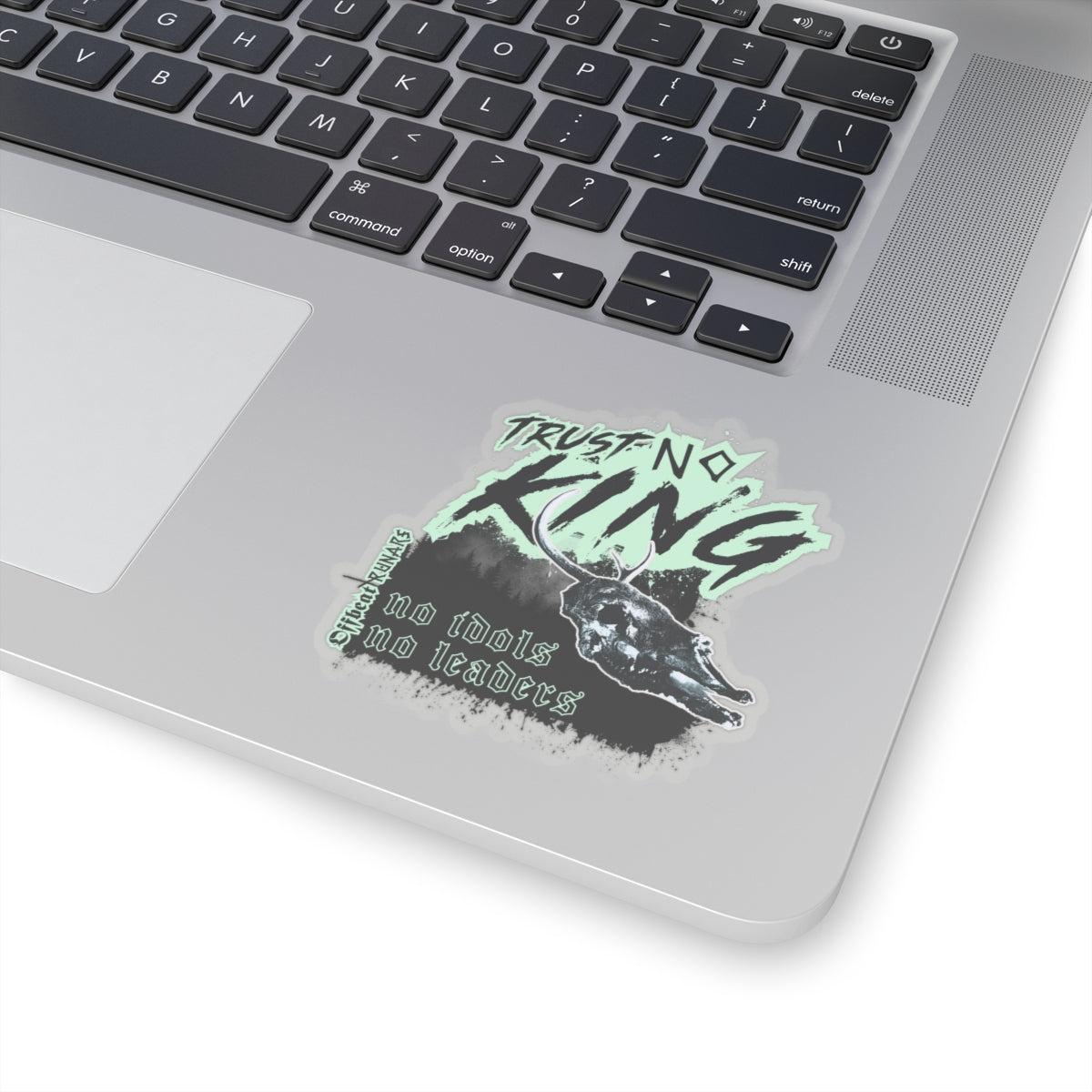 Trust No King Kiss-Cut Stickers ᚾ THE OFFBEAT RUNARS CO.