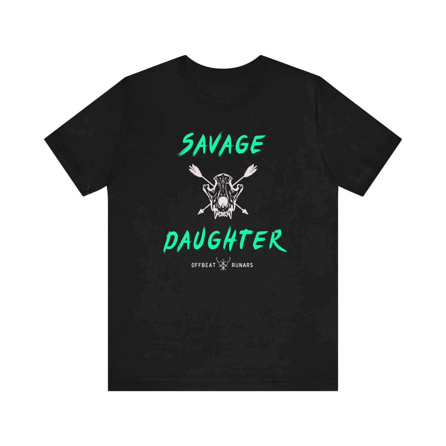 Savage Daughter ᚾ THE OFFBEAT RUNARS CO. Jersey Short Sleeve Tee