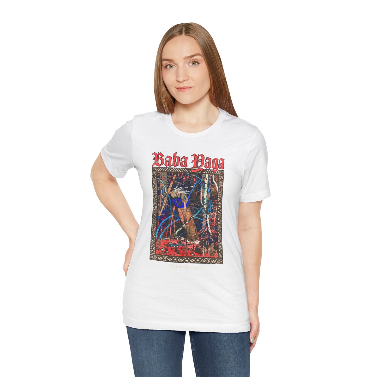 Baba Yaga ᚾ THE OFFBEAT RUNARS CO. Unisex Jersey Short Sleeve Tee