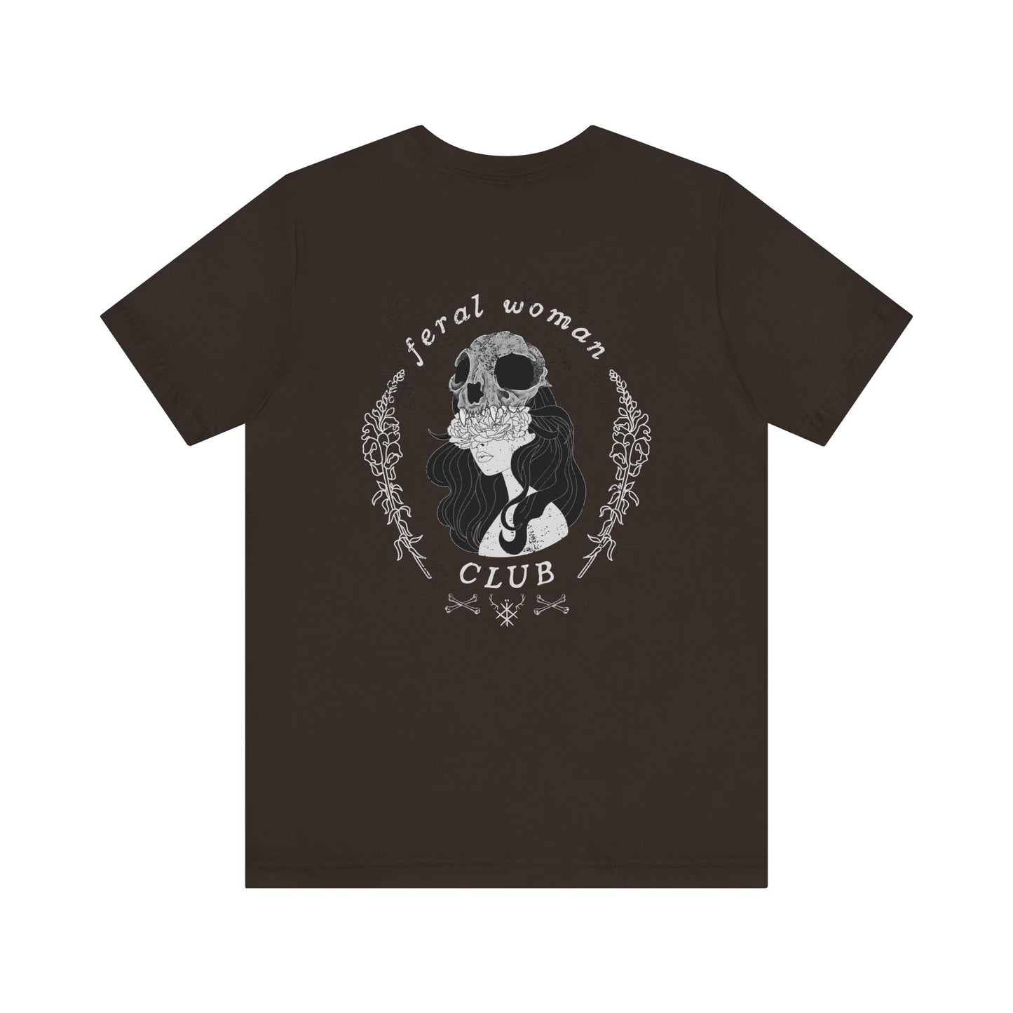 Feral woman club ᚾ THE OFFBEAT RUNARS CO. Unisex Jersey Short Sleeve Tee