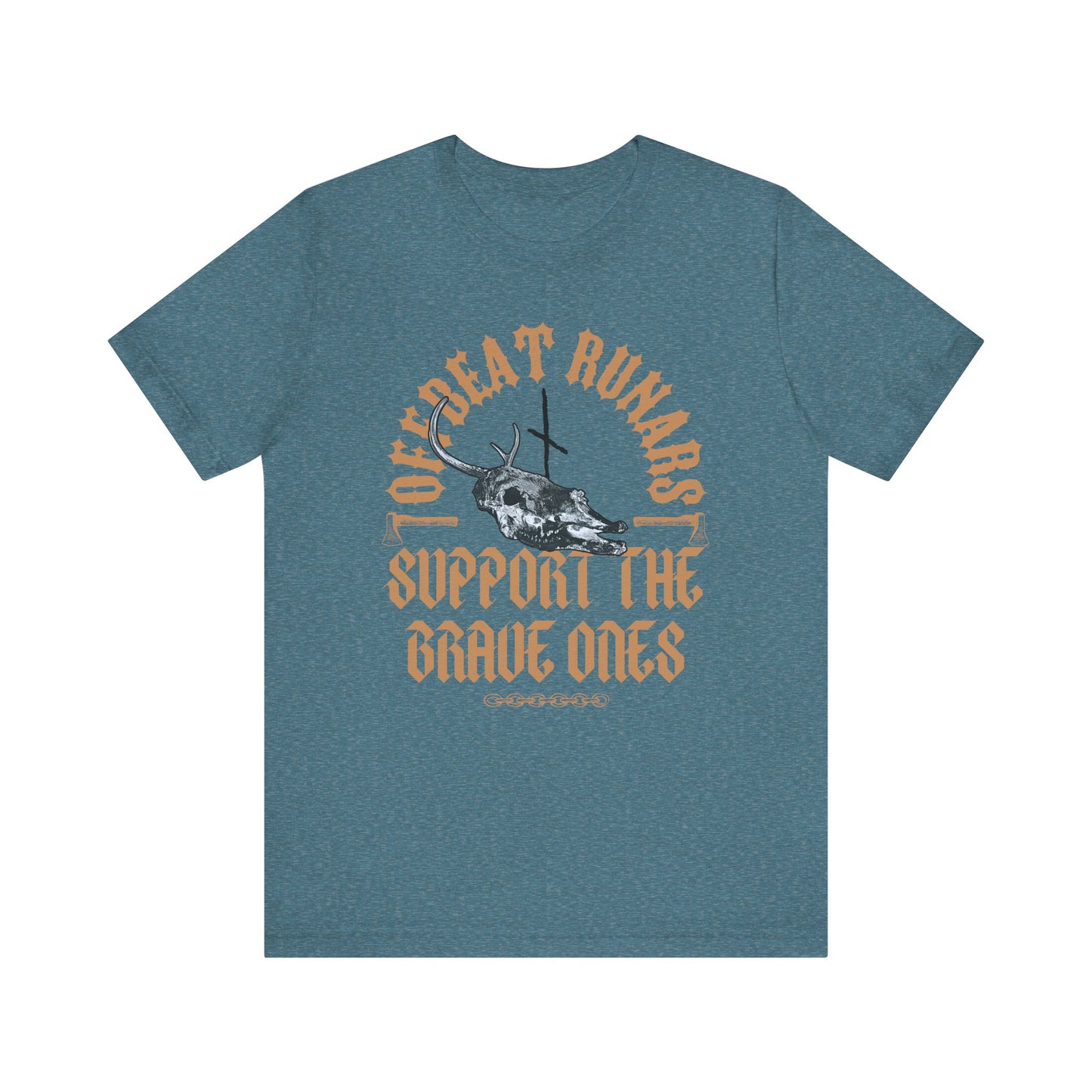 Offbeat Runars Support the Brave ones ᚾ THE OFFBEAT RUNARS Unisex Jersey Short Sleeve Tee