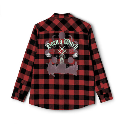 Born a witch Unisex Flannel Shirt