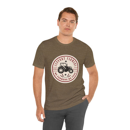 Support our farmers vintage ᚾ THE OFFBEAT RUNARS CO. Unisex Jersey Short Sleeve Tee