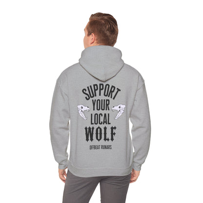 Support your local Wolf Unisex Heavy Blend™ Hooded Sweatshirt