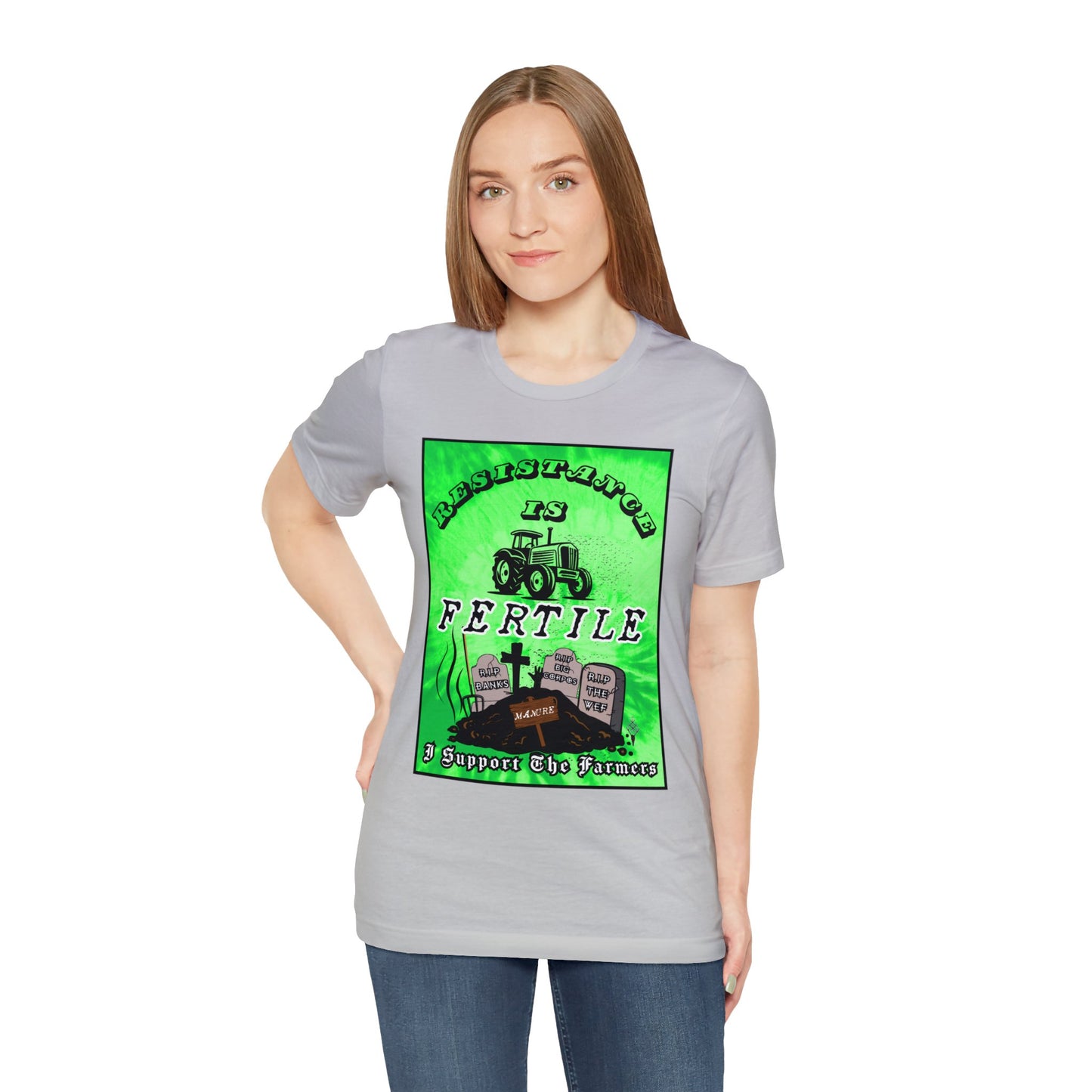 La resistencia es fértil ᚾ Apoyo a los agricultores ᚾ THE OFFBEAT RUNARS CO. ᚾ Camiseta de manga corta Unisex Jersey