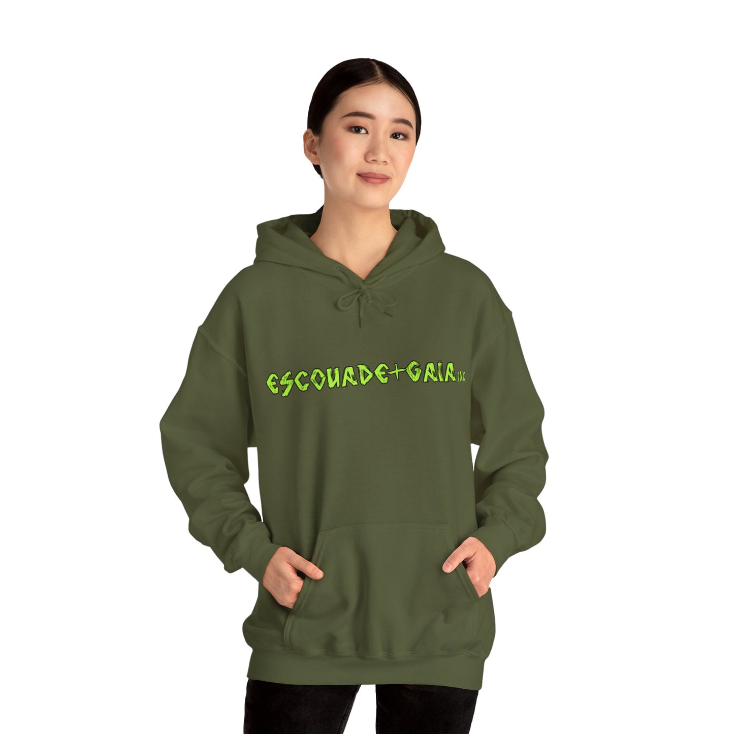 Escouade Gaia Original ᚾ THE OFFBEAT RUNARS CO. Unisex Heavy Blend™ Hooded Sweatshirt