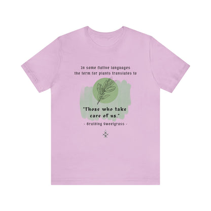 Those who take care of us ᚾ THE OFFBEAT RUNARS CO. Women's Jersey Short Sleeve Tee