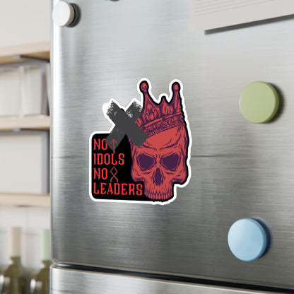 No Idols No Leaders Kiss-Cut Vinyl Decals ᚾ THE OFFBEAT RUNARS CO.