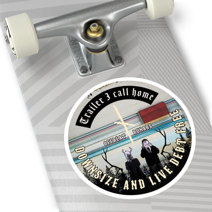 Trailer I call home ᚾ THE OFFBEAT RUNARS CO. Round Stickers, Indoor\Outdoor