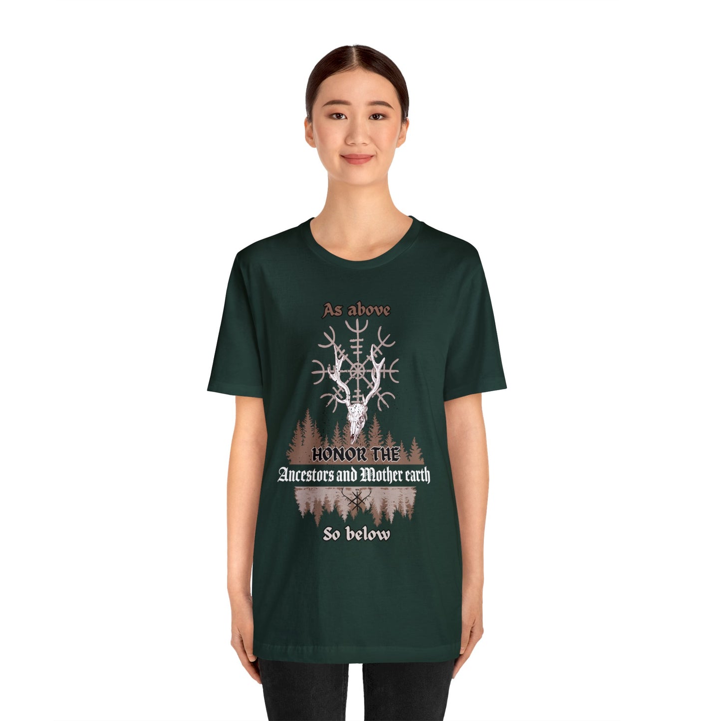 Honorez les ancêtres et la Terre Mère ᚾ THE OFFBEAT RUNARS Unisex Jersey Short Sleeve Tee