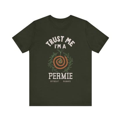 Trust me, I'm a permie ᚾ THE OFFBEAT RUNARS CO. Unisex Jersey Short Sleeve Tee