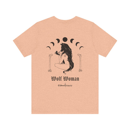 Wolf Woman ᚾ THE OFFBEAT RUNARS CO. Unisex Jersey Short Sleeve Tee